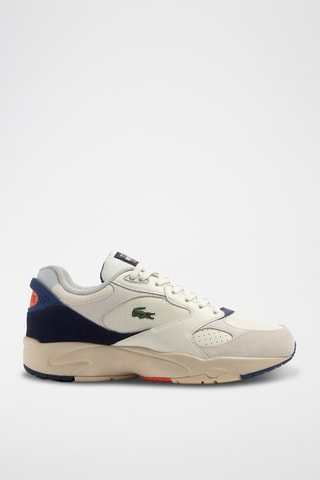 Sapatilhas em couro Storm 96 - Cru e azul-marinho