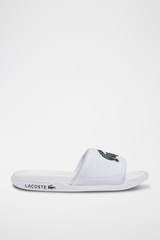 Mules - Branco e verde-escuro