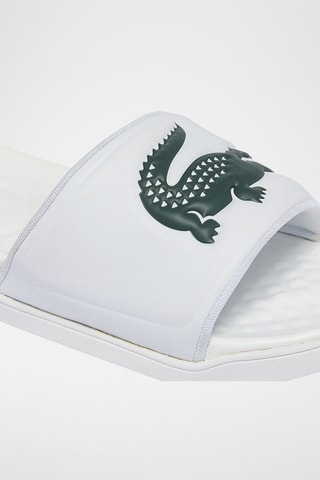 Mules - Branco e verde-escuro
