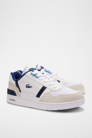 Sapatilhas de couro T-Clip - Azul-marinho e branco