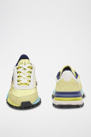 Sapatilhas em couro Elite Active - Verde-claro
