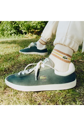 Sapatilhas em couro Baseshot - Verde-escuro