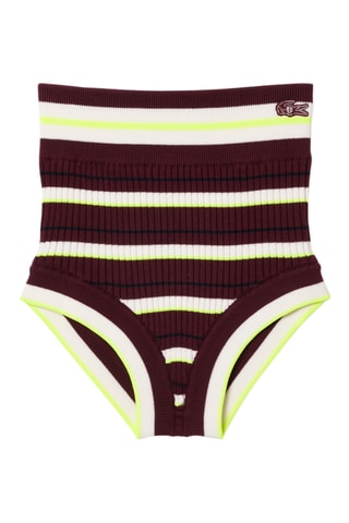 Cueca de cintura baixa x EleVen by Venus Williams - Ameixa e branco
