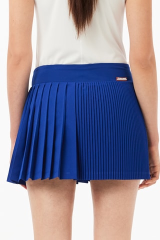Saia plissada Roland-Garros - Azul-cobalto