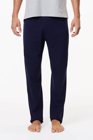 Pijama - Cinzento mesclado e azul-marinho