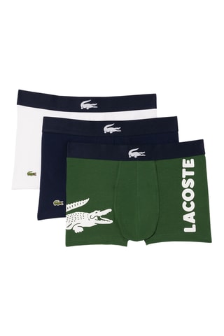 3 boxers - Azul-marinho, branco e verde