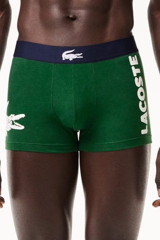 3 boxers - Azul-marinho, branco e verde