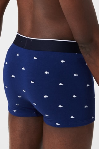 3 boxers - Cinzento mesclado, azul-marinho e vermelho