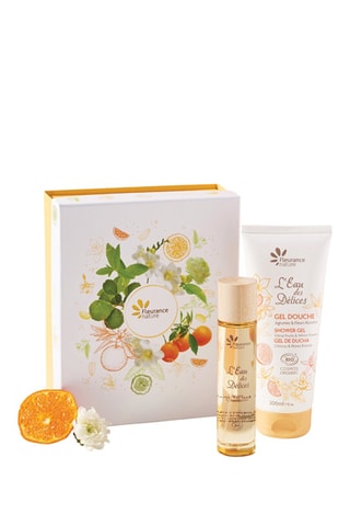 Coffret Eau des Délices agrumes et fleurs blanches bio