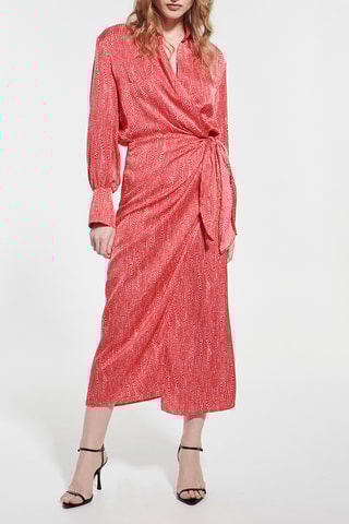 Robe portefeuille - Rouge