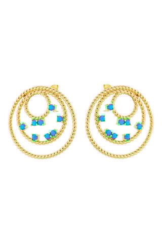 Boucles d'oreilles - Argent plaqué or jaune