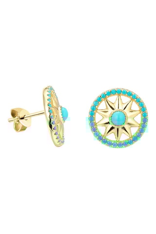 Boucles d'oreilles - Argent plaqué or jaune