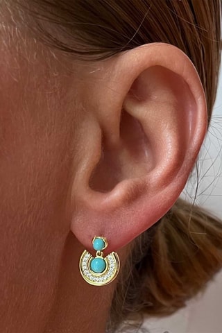 Boucles d'oreilles - pArgent plaqué or jaune