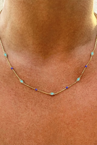 Collier - Argent plaqué or jaune