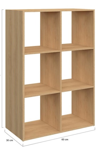 Meuble de rangement Faustine 6 cases - 60 x 30 x 88 cm 