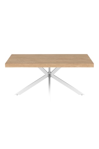 Mesa Brixton - Imitação madeira e branco