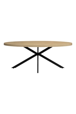 Mesa de jantar Céleste - Imitação de madeira e preto