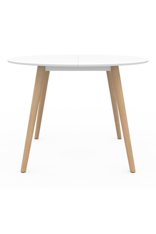 Mesa de jantar Stacy - Branco e natural