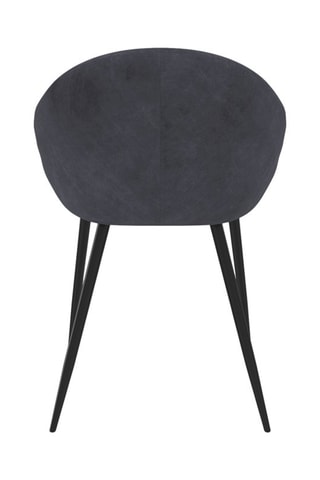 4 cadeiras Dory - Cinzento e preto