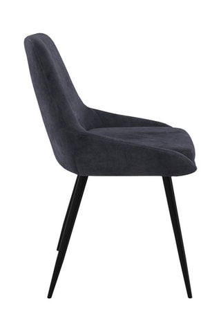 6 cadeiras Olivia - Cinzento e preto