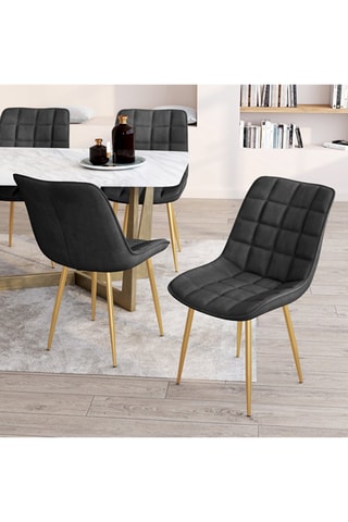 4 chaises en bois Mélinda - 20 x 46 x 62,5 cm
