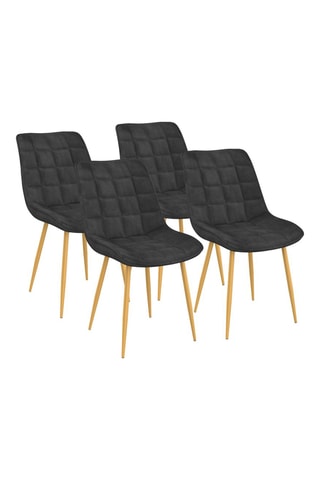 4 chaises en bois Mélinda - 20 x 46 x 62,5 cm