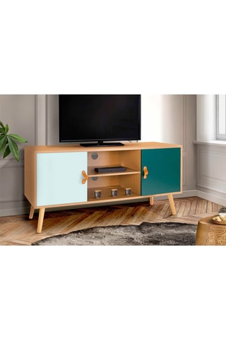 Meuble TV 2 portes Aria - 113 x 53,5 x 39,5 cm