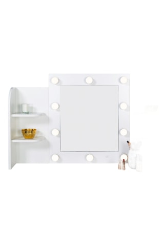 Toucador 2 gavetas e banco Zita - 108 x 41 x 40 cm / 48 x 40,5 x 29,5 cm