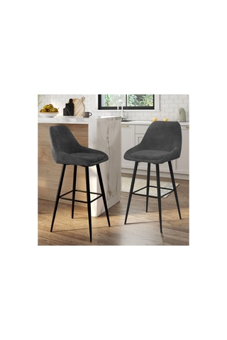 2 bancos de bar Olivia - 44 x 92 x 46 cm