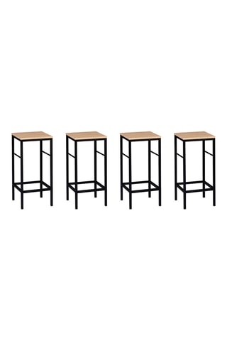 4 bancos de bar Memphis - 32 x 67 x 32 cm