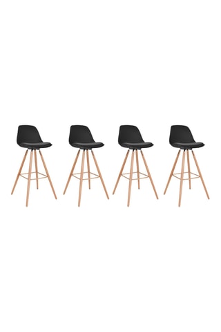 4 bancos de bar Oslo - 38 x 74 x 97 cm