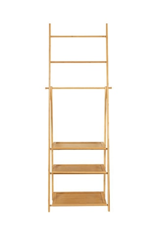 Estante suporte para toalhas Maya - Estrutura em bambu - 53 x 31 x 152 cm