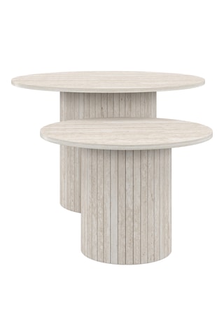 2 tables basses gigognes  Alvar - 70 x 45 x 70 cm / 50 x 35 x 50 cm