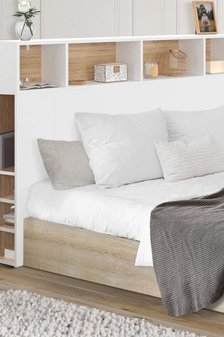 Cabeceira de cama com arrumações Léo - 145 x 105 x 20 cm