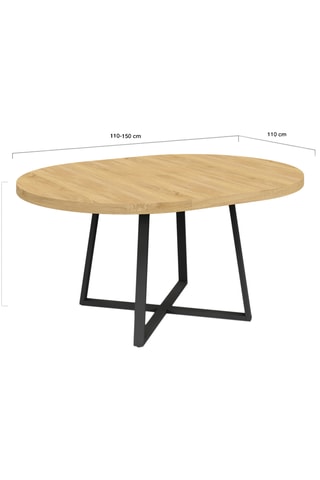 Table extensible Sana - 110/150 x 75 x 110 cm