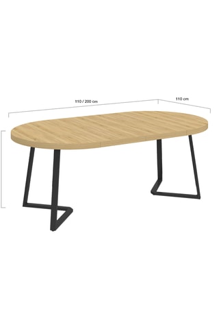 Table extensible Sana - 110/200 x 75 x 110 cm