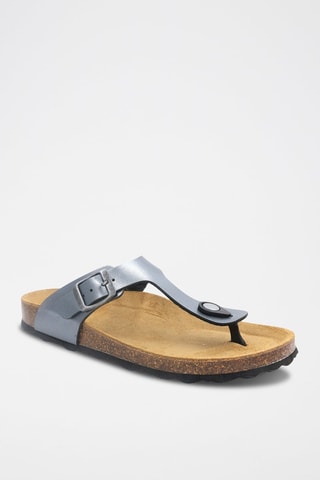 Teenslipper Rosso 
Metaalgrijs