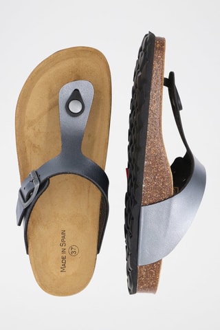 Teenslipper Rosso 
Metaalgrijs