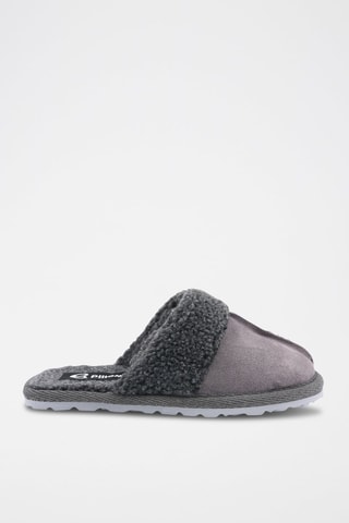 Nubuck Pantoffels Matrix 
Grijs en Zwart