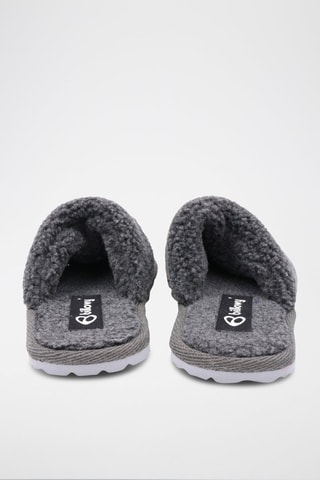 Nubuck Pantoffels Matrix 
Grijs en Zwart