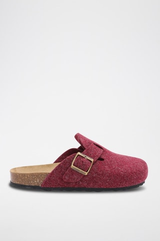 Nubuck Clogs Rosso 
Bordeauxrood