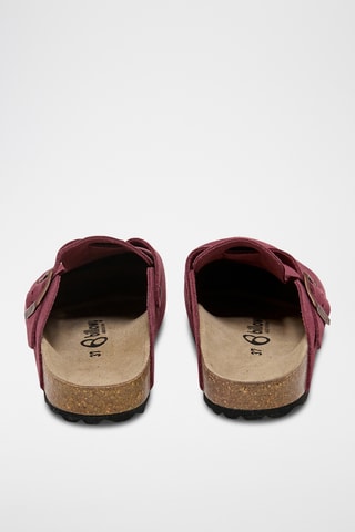 Nubuck Clogs Zueco - Bordeauxrood
