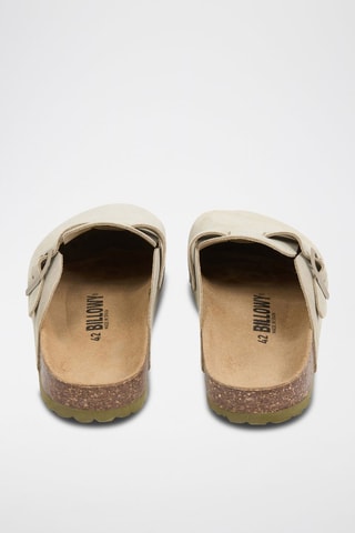 Leren Clogs - Kaki