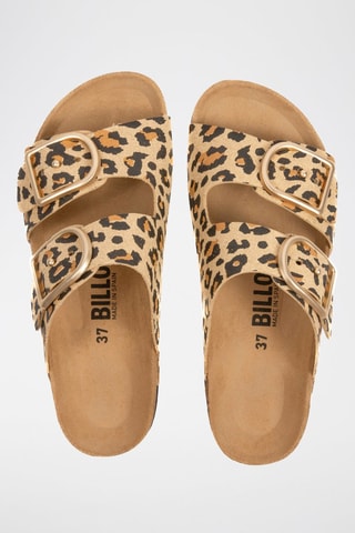 Nubuck Platform Sandalen Bruin