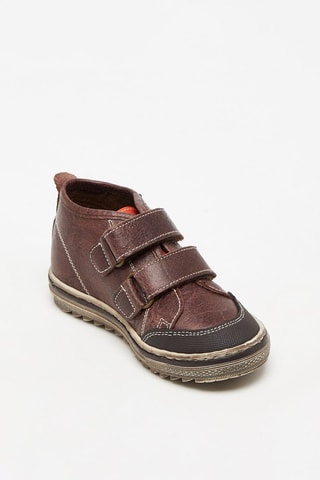 Leren Sneakers Bordeauxrood