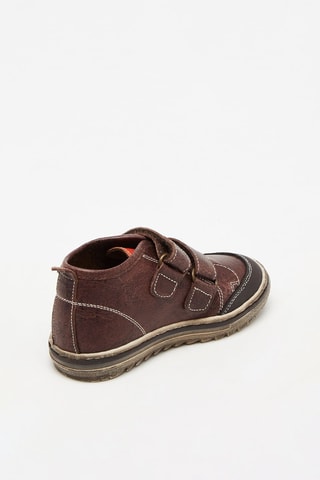 Leren Sneakers Bordeauxrood