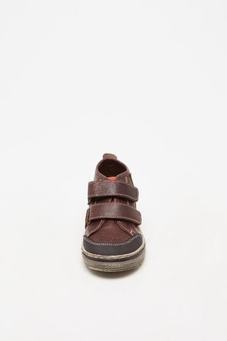 Leren Sneakers Bordeauxrood