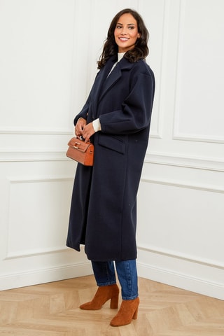 Lange Jas Marineblauw