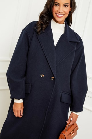 Lange Jas Marineblauw