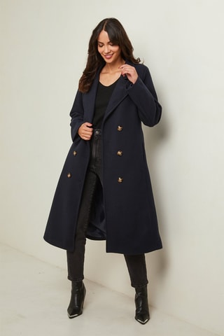 Lange Jas Marineblauw